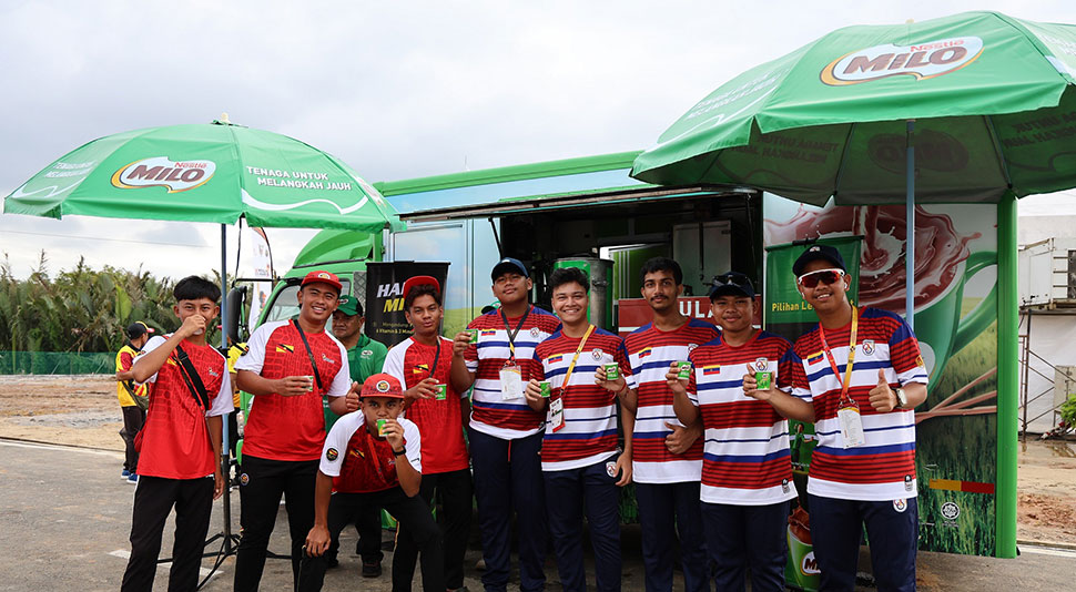The MILO® truck fuels the spirit of sportsmanship