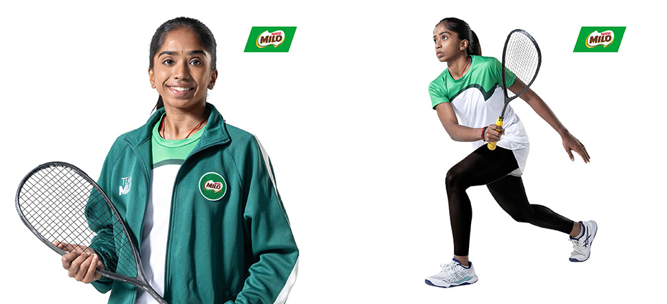 National squash player, Sivasangari Subramaniam joins forces with MILO