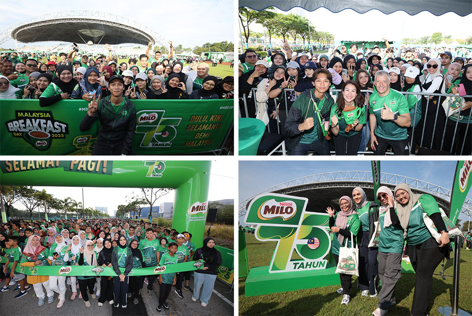 Friends of MILO; Nadhir Nasar and Erysha Emyra capture unforgettable moments with the participants.