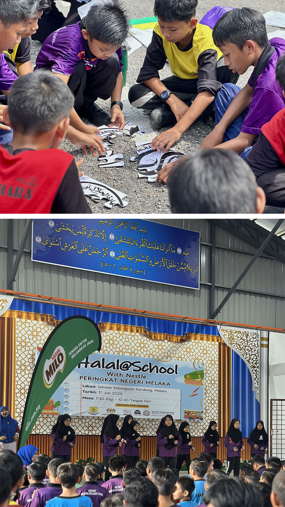 Students from six schools across Melaka participating in Nestlé Malaysia’s Halal@School programme