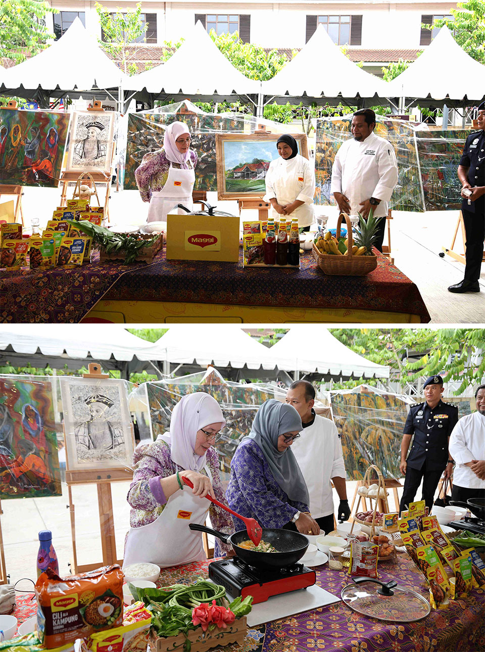 Kebawah Duli Paduka Baginda Tengku Ampuan Pahang Tunku Azizah Aminah Maimunah Iskandariah inspiring the students