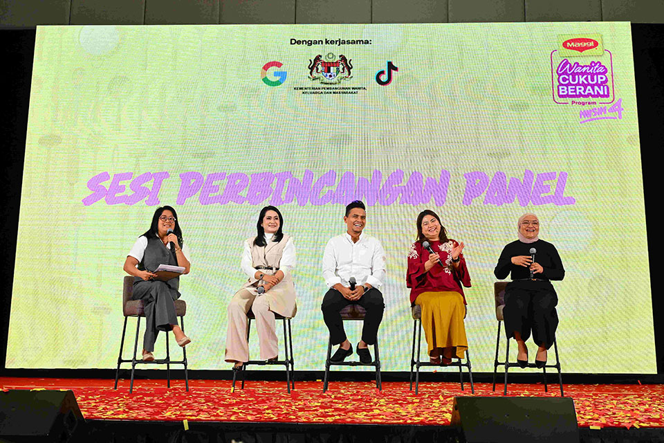 During a panel discussion highlighting how self-confidence empowers women to step out of their comfort zones