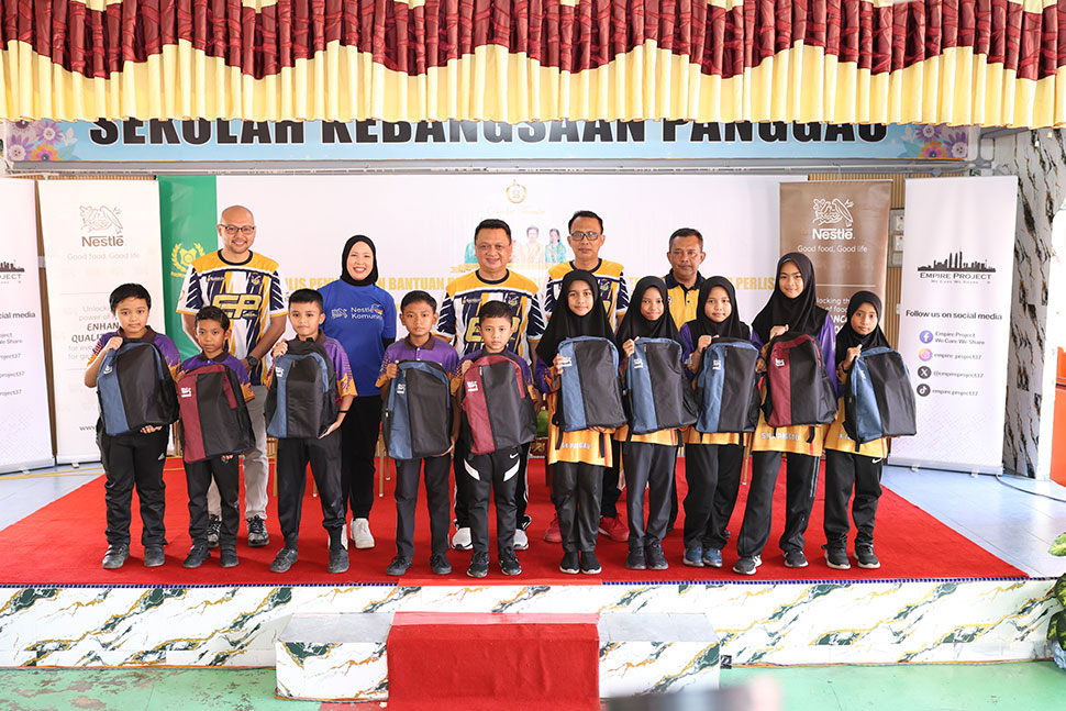 The Crown Prince of Perlis, graces the 10th anniversary celebration of Nestlé Malaysia’s Back-to-School programme