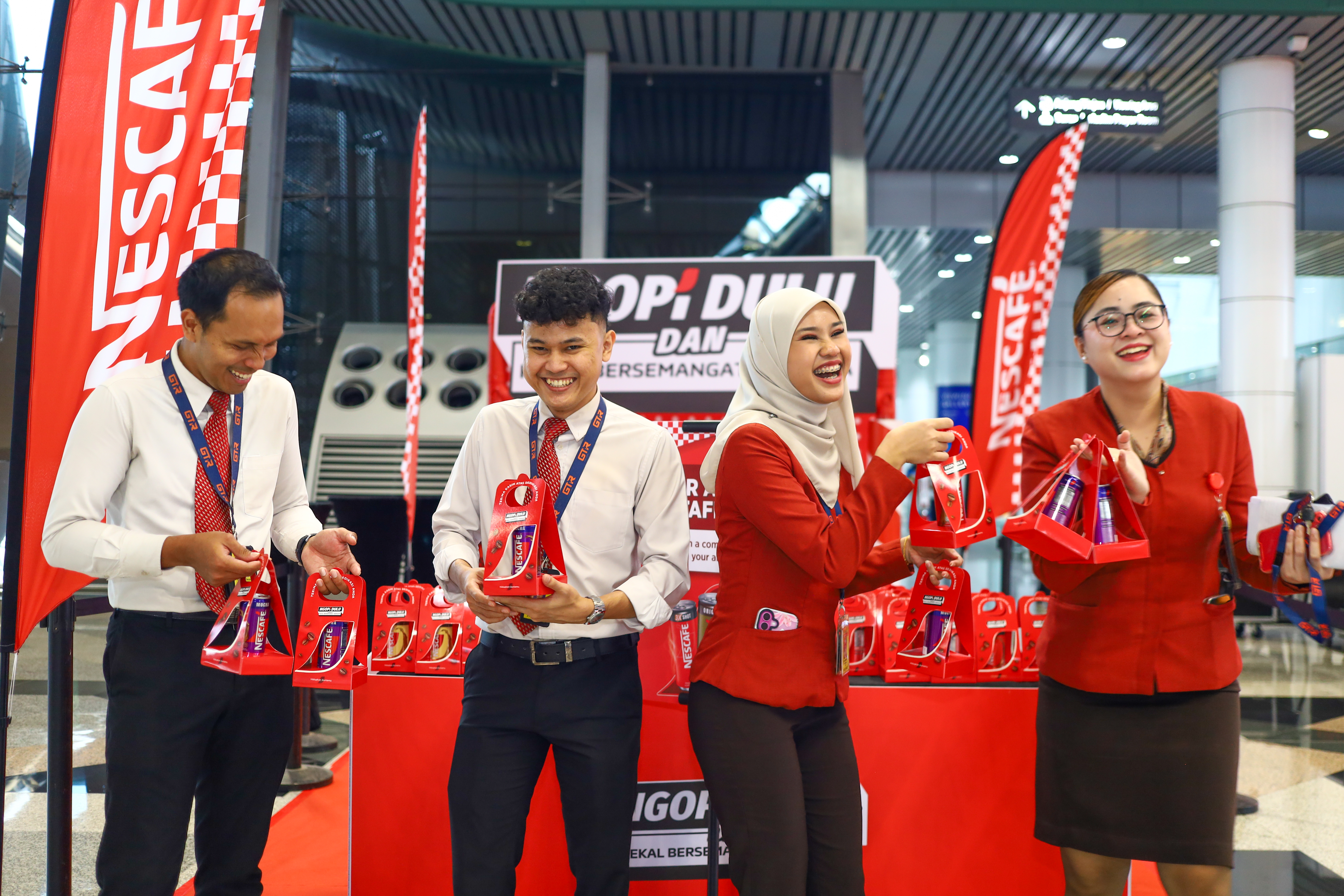 personnel receiving their complimentary
