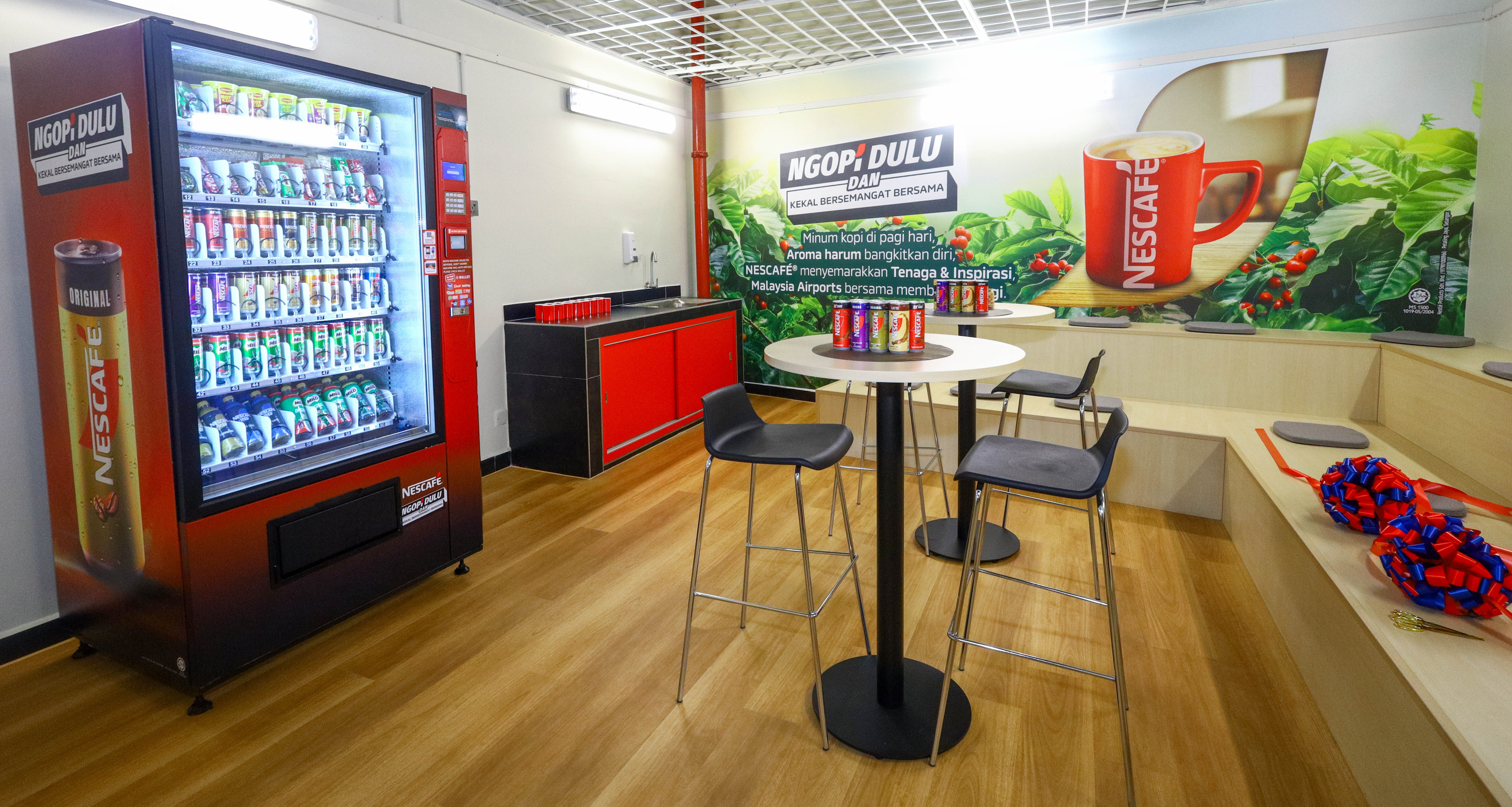 Inner-section of the refurbished community room in KLIA Terminal 1