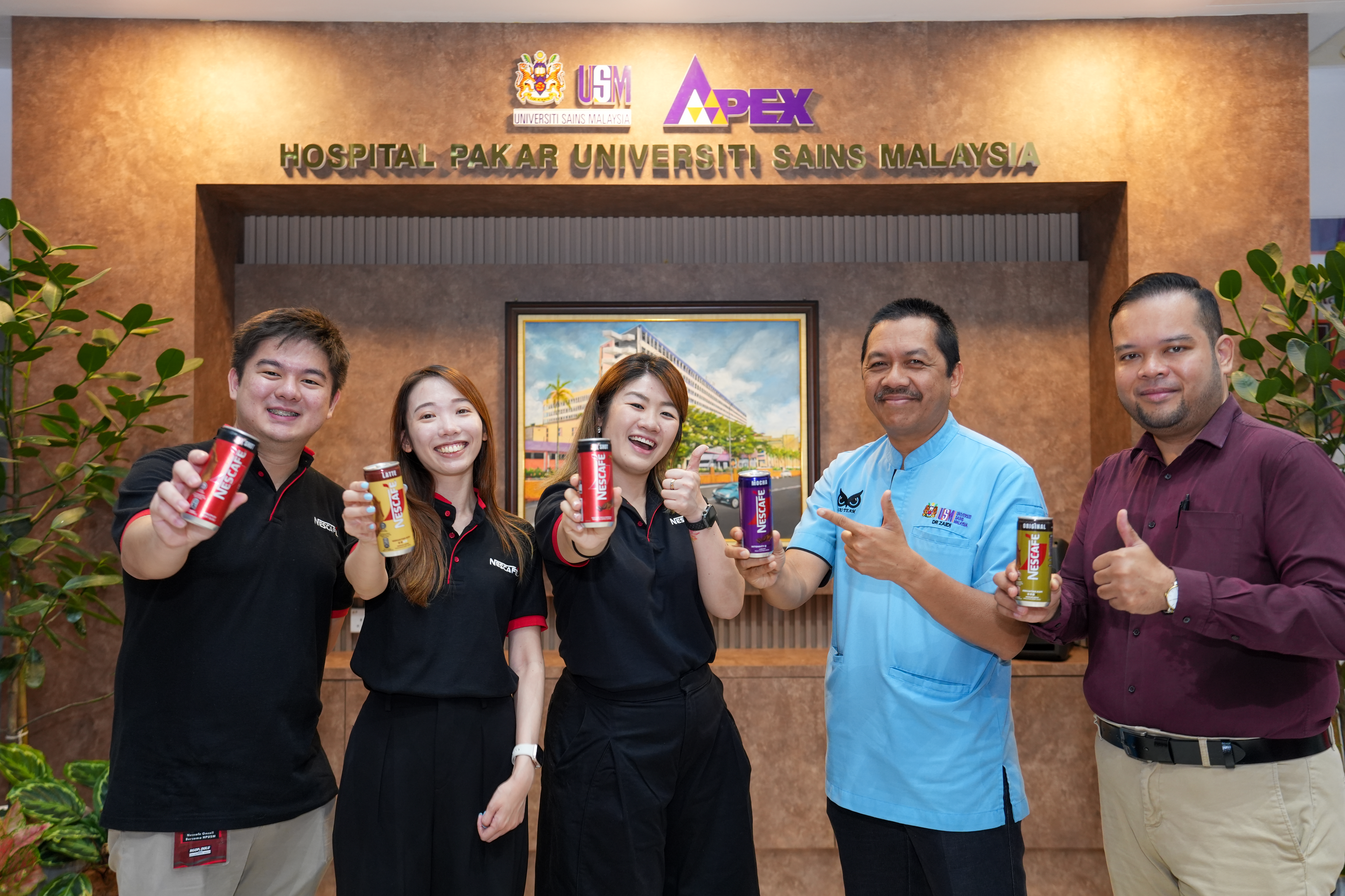 Together with the team from NESCAFE and HPUSM