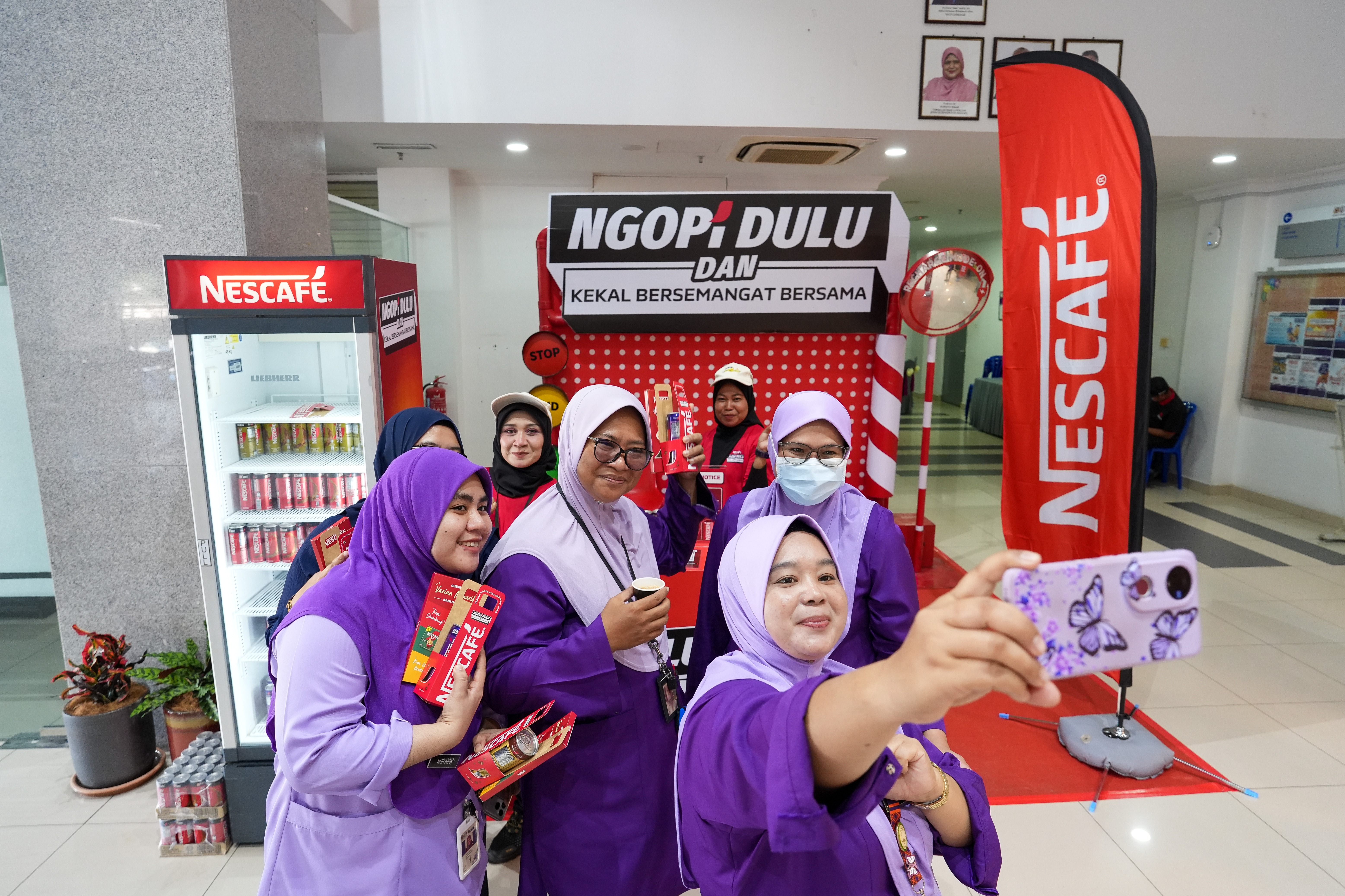 Recharge booths for the NGOPI Dulu & Kekal Bersemangat Bersama