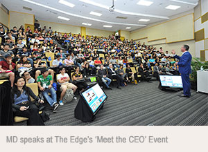 MD speaks at THE Edge's 'Meet the CEO' Event