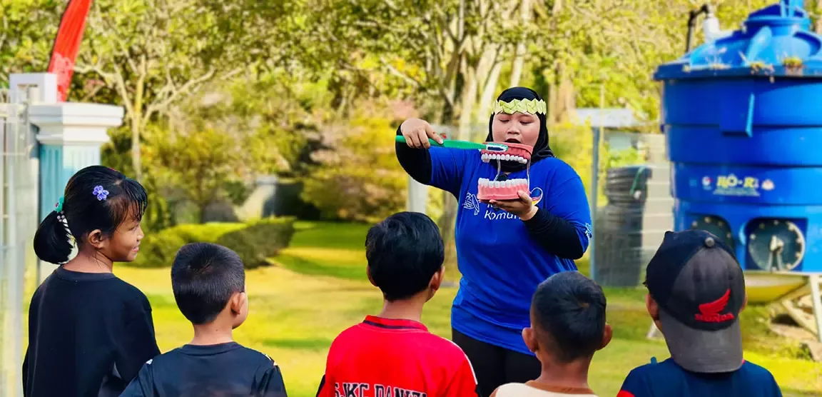 Nestlé Sayang Komuniti with childrens