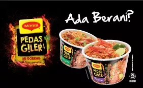 MAGGI® Pedas Giler™, a new dry range of EXTRA SPICY – EXTRA SYIOK Noodles