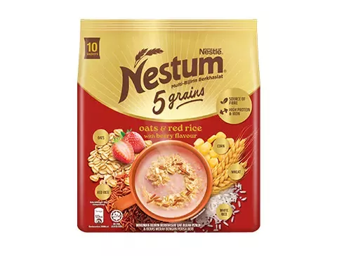 <i>NESTUM</i> 5 Grains Oats & Red Rice with Berry Flavour