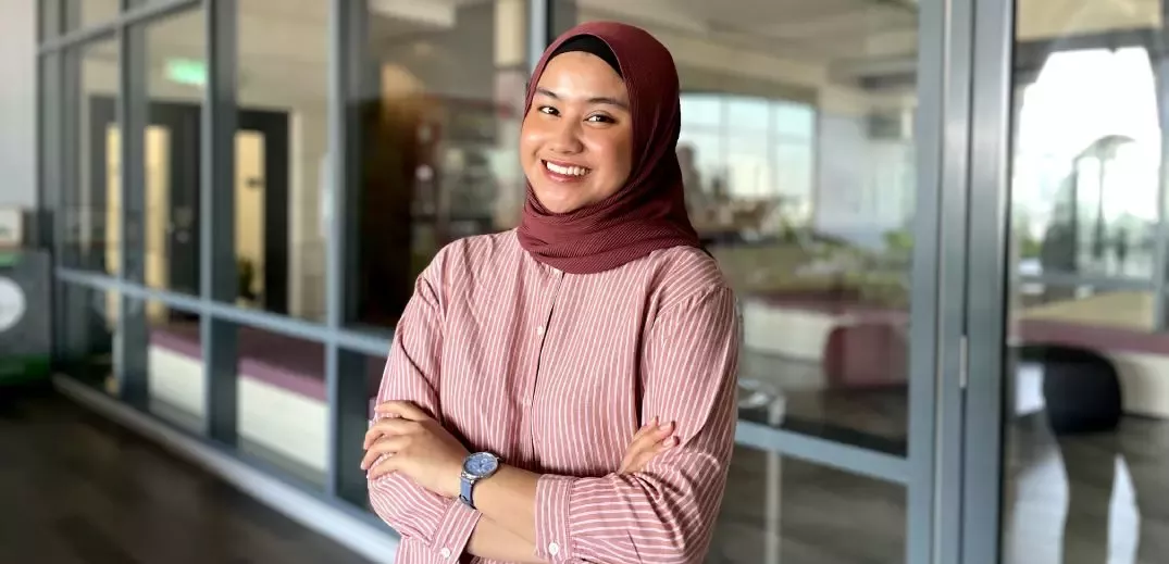 woman smiling